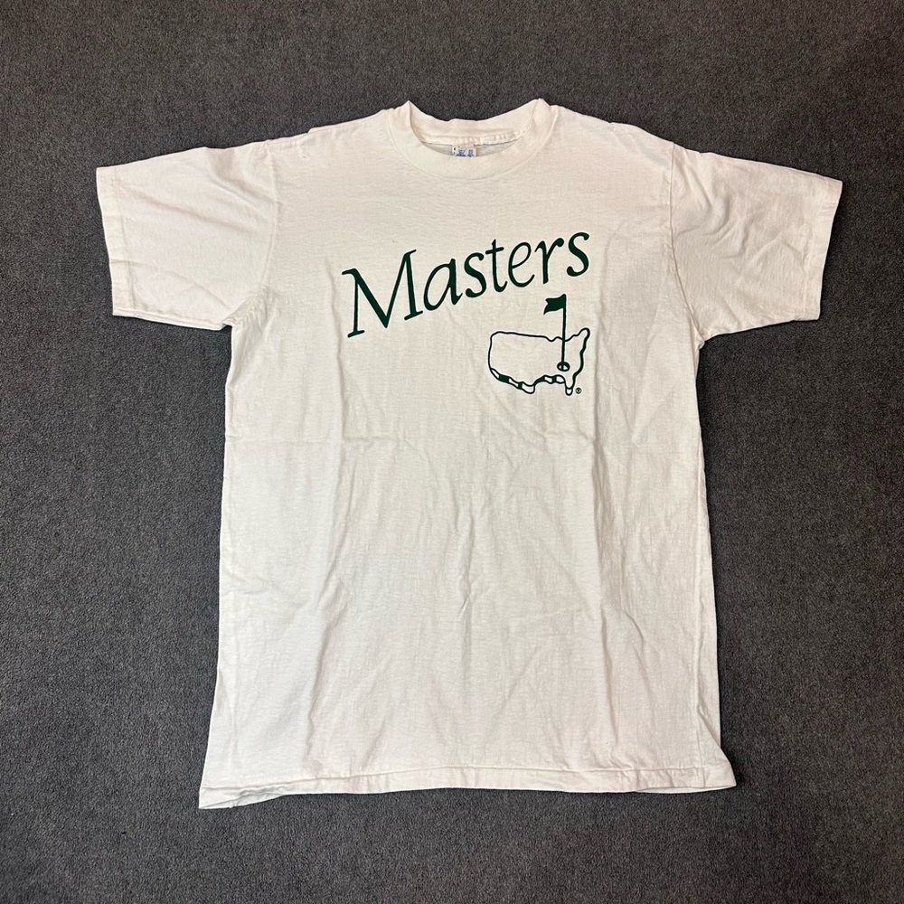 Vintage Champion 90s Masters Shirt White National Golf Single Stitch Men’s XXL